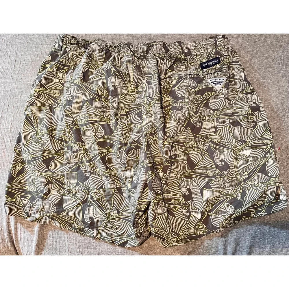 Columbia PFG‎ Performance Trunks Mens XL Graphic Print Elastic Waist